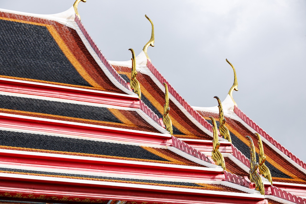 タイの寺院の屋根ワットポー
